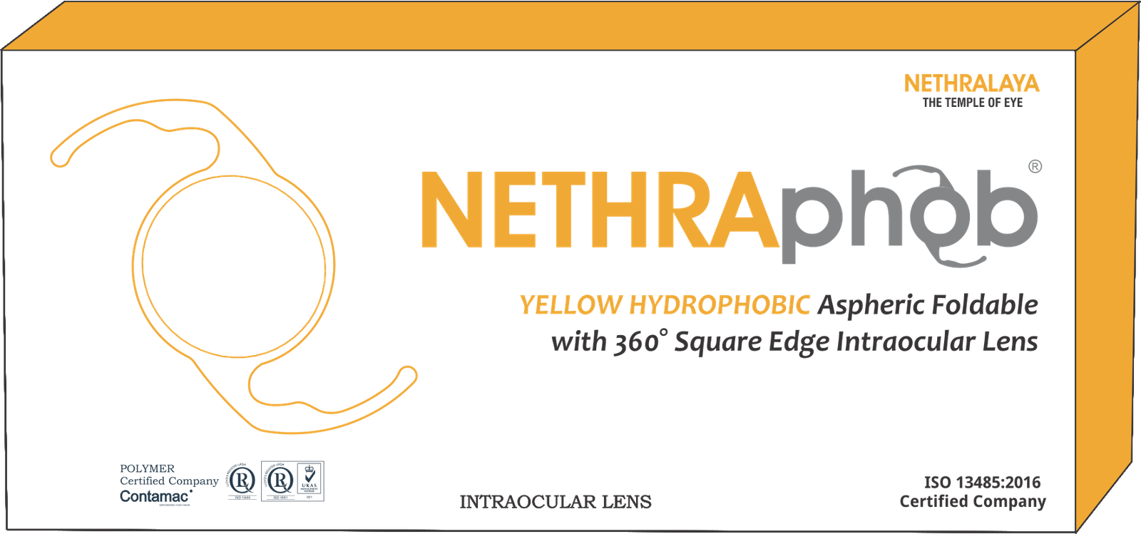Yellow Aspherical IOL
